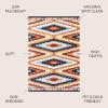 JONATHAN Y Diamond Kilim Yellow/Red/Blue Indoor Area Rug 3X5 ft, Konya Geometric for Living Room, Bedroom, Kitchen, Office, Easy-Cleaning, High Traffic, Pet-Friendly, Non-Shedding SWC101A-3(7’9″ x 10′ (Rectangular))