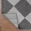 JONATHAN Y Draper Geometric Diamond Pattern White/Charcoal Indoor Area Rug, 3×5, Classic, Vintage, Easy-Cleaning for Living Room, Bedroom, Kitchen, Pet Friendly, Non-Shedding (ATH100A-3)(Darkgray/Lightgray)