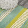 JONATHAN Y Duxbury Gradient Ticking Striped Green/Blue Indoor Area Rug, 3×5, Farmhouse, Classic, Easy-Cleaning for Living Room, Bedroom, Kitchen, Pet Friendly, Non-Shedding (LUX102B-3)(Blue/Navy)