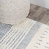 JONATHAN Y Geometric High-Low Cream/Gray Indoor Area Rug 3X5 ft, Kerstin for Living Room, Bedroom, Kitchen, Office, Easy-Cleaning, High Traffic, Pet-Friendly, Non-Shedding SNT100A-3(2’2″ x 8′ (Runner))