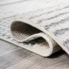 JONATHAN Y Geometric High-Low Cream/Gray Indoor Area Rug 3X5 ft, Kerstin for Living Room, Bedroom, Kitchen, Office, Easy-Cleaning, High Traffic, Pet-Friendly, Non-Shedding SNT100A-3(2’2″ x 8′ (Runner))