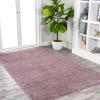 JONATHAN Y Haze Solid Low-Pile Light Purple Indoor Area Rug 3×5, Coastal,Bohemian,Minimalist,Classic, Easy-Cleaning for Living Room,Bedroom,Kitchen,Pet Friendly,Non-Shedding (SEU100R-3)