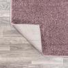 JONATHAN Y Haze Solid Low-Pile Light Purple Indoor Area Rug 3×5, Coastal,Bohemian,Minimalist,Classic, Easy-Cleaning for Living Room,Bedroom,Kitchen,Pet Friendly,Non-Shedding (SEU100R-3)