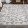 JONATHAN Y Idris Tribal Diamond Gray/Beige Indoor Area Rug, 3×5, Geometric, Bohemian, Casual, Easy-Cleaning for Living Room, Bedroom, Kitchen, Pet Friendly, Non-Shedding (MOH304A-3)(4′ x 6′ (Rectangular))