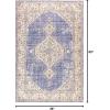 JONATHAN Y Lila Modern Tribal Medallion Light Blue/Ivory Indoor Area Rug, 3×5, Transitional, Traditional, Easy-Cleaning for Living Room, Bedroom, Kitchen, Pet Friendly, Non-Shedding (MDP306B-3)(Purple)