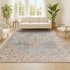 JONATHAN Y Lila Modern Tribal Medallion Light Blue/Ivory Indoor Area Rug, 3×5, Transitional, Traditional, Easy-Cleaning for Living Room, Bedroom, Kitchen, Pet Friendly, Non-Shedding (MDP306B-3)(Blue)
