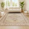 JONATHAN Y Lila Modern Tribal Medallion Light Blue/Ivory Indoor Area Rug, 3×5, Transitional, Traditional, Easy-Cleaning for Living Room, Bedroom, Kitchen, Pet Friendly, Non-Shedding (MDP306B-3)(Ivory)