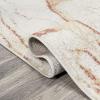 JONATHAN Y Marmo Abstract Marbled Indoor Area Rug 3×5, Gold/Gray, Modern, Contemporary, Easy-Cleaning for Living Room, Bedroom, Kitchen, Pet Friendly, Non-Shedding (CTP201C-3)(Orange/Cream)