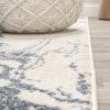 JONATHAN Y Marmo Abstract Marbled Indoor Area Rug 3×5, Gold/Gray, Modern, Contemporary, Easy-Cleaning for Living Room, Bedroom, Kitchen, Pet Friendly, Non-Shedding (CTP201C-3)(Blue/Cream)