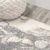 JONATHAN Y Marmo Abstract Marbled Indoor Area Rug 3×5, Gold/Gray, Modern, Contemporary, Easy-Cleaning for Living Room, Bedroom, Kitchen, Pet Friendly, Non-Shedding (CTP201C-3)(Gray/Cream)