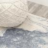 JONATHAN Y Marmo Abstract Marbled Indoor Area Rug 3×5, Gold/Gray, Modern, Contemporary, Easy-Cleaning for Living Room, Bedroom, Kitchen, Pet Friendly, Non-Shedding (CTP201C-3)(Blue/Cream)