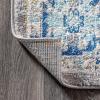 JONATHAN Y Modern Boho Floral Gray/Navy Indoor Area Rug, 3×5, Bohemian, Vintage, Easy-Cleaning for Living Room, Bedroom, Kitchen, Pet Friendly, Non-Shedding (MDP204A-3)(7’9″ x 10′ (Rectangular))