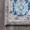 JONATHAN Y Modern Boho Floral Gray/Navy Indoor Area Rug, 3×5, Bohemian, Vintage, Easy-Cleaning for Living Room, Bedroom, Kitchen, Pet Friendly, Non-Shedding (MDP204A-3)(5’3″ x 7’7″ (Rectangular))
