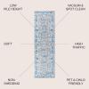 JONATHAN Y Modern Boho Floral Gray/Navy Indoor Area Rug, 3×5, Bohemian, Vintage, Easy-Cleaning for Living Room, Bedroom, Kitchen, Pet Friendly, Non-Shedding (MDP204A-3)(2’3″ x 8′ (Runner))