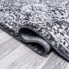 JONATHAN Y Modern Boho Vintage Trellis Blue/Multi Indoor Area Rug, 3×5, Bohemian, Traditional, Easy-Cleaning for Living Room, Bedroom, Kitchen, Pet Friendly, Non-Shedding (MDP205A-3)(Black/Ivory)