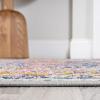 JONATHAN Y Modern Boho Vintage Trellis Blue/Multi Indoor Area Rug, 3×5, Bohemian, Traditional, Easy-Cleaning for Living Room, Bedroom, Kitchen, Pet Friendly, Non-Shedding (MDP205A-3)(Multi Color)