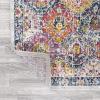 JONATHAN Y Modern Boho Vintage Trellis Blue/Multi Indoor Area Rug, 3×5, Bohemian, Traditional, Easy-Cleaning for Living Room, Bedroom, Kitchen, Pet Friendly, Non-Shedding (MDP205A-3)(Multi Color)