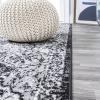 JONATHAN Y Modern Boho Vintage Trellis Blue/Multi Indoor Area Rug, 3×5, Bohemian, Traditional, Easy-Cleaning for Living Room, Bedroom, Kitchen, Pet Friendly, Non-Shedding (MDP205A-3)(Black/Ivory)