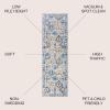 JONATHAN Y Modern Boho Vintage Trellis Blue/Multi Indoor Area Rug, 3×5, Bohemian, Traditional, Easy-Cleaning for Living Room, Bedroom, Kitchen, Pet Friendly, Non-Shedding (MDP205A-3)(Blue/Multi)