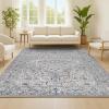 JONATHAN Y Modern Vintage Medallion Light Gray/Multi Runner Rug, 2×8, Country, Floral, Easy-Cleaning for Living Room, Bedroom, Kitchen, Pet Friendly, Non-Shedding (MDP102A-28)(4′ x 6′ (Rectangular))