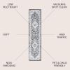 JONATHAN Y Palmette Modern Floral Gray/Cream Indoor Area Rug, 3×5, Vintage, Bohemian, Easy-Cleaning for Living Room, Bedroom, Kitchen, Pet Friendly, Non-Shedding (MDP503C-3)(Cream/Gray/Black)