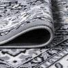 JONATHAN Y Palmette Modern Floral Gray/Cream Indoor Area Rug, 3×5, Vintage, Bohemian, Easy-Cleaning for Living Room, Bedroom, Kitchen, Pet Friendly, Non-Shedding (MDP503C-3)(Gray/Ivory)