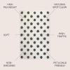 JONATHAN Y Pere Charcoal Dot Shag White/Gray Indoor Area Rug, 3×5, Modern, Bohemian, Contemporary, Easy-Cleaning for Living Room, Bedroom, Kitchen, Pet Friendly, Non-Shedding (MOH411A-3)(4′ x 6′ (Rectangular))