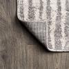 JONATHAN Y Skoura Modern Bold Stripe Beige/Dark Gray Indoor Area Rug, 3×5, Bohemian, Casual, Easy-Cleaning for Living Room, Bedroom, Kitchen, Pet Friendly, Non-Shedding (MOH305A-3)(2’3″ x 10′ (Runner))