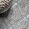 JONATHAN Y Slant Abstract Gray/Blue Indoor Area Rug 3X5 ft, Modern for Living Room, Bedroom, Kitchen, Office, Easy-Cleaning, High Traffic, Pet-Friendly, Non-Shedding SOR201B-3(Gray/Turquoise)