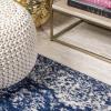 JONATHAN Y Soleiman Modern Navy Indoor Area Rug, 3×5, Vintage, Transitional, Easy-Cleaning for Living Room, Bedroom, Kitchen, Pet Friendly, Non-Shedding (MDP404A-3)(2’3″ x 10′ (Runner))