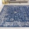 JONATHAN Y Soleiman Modern Navy Indoor Area Rug, 3×5, Vintage, Transitional, Easy-Cleaning for Living Room, Bedroom, Kitchen, Pet Friendly, Non-Shedding (MDP404A-3)(3′ x 5′ (Rectangular))