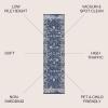 JONATHAN Y Soleiman Modern Navy Indoor Area Rug, 3×5, Vintage, Transitional, Easy-Cleaning for Living Room, Bedroom, Kitchen, Pet Friendly, Non-Shedding (MDP404A-3)(2’3″ x 10′ (Runner))