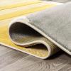 JONATHAN Y Striped Circles Gray/Yellow/Cream Indoor Area Rug 3X5 ft, Nicky Geometric for Living Room, Bedroom, Kitchen, Office, Easy-Cleaning, High Traffic, Pet-Friendly, Non-Shedding UNQ100A-3(3’3″ x 4’11” (Rectangular))