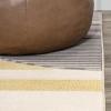 JONATHAN Y Striped Circles Gray/Yellow/Cream Indoor Area Rug 3X5 ft, Nicky Geometric for Living Room, Bedroom, Kitchen, Office, Easy-Cleaning, High Traffic, Pet-Friendly, Non-Shedding UNQ100A-3(2’2″ x 7’10” (Runner))