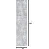 JONATHAN Y Timeworn Abstract Gray/Turquoise Indoor Area Rug 3X5 ft, Modern for Living Room, Bedroom, Kitchen, Office, Easy-Cleaning, High Traffic, Pet-Friendly, Non-Shedding SOR205A-3(2′ x 10′ (Runner))