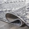 JONATHAN Y Trellis High-Low Gray/Cream Indoor Area Rug 3X5 ft, Sofie Moroccan for Living Room, Bedroom, Kitchen, Office, Easy-Cleaning, High Traffic, Pet-Friendly, Non-Shedding SNT102A-3(3’11” x 6′ (Rectangular))