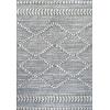 JONATHAN Y Trellis High-Low Gray/Cream Indoor Area Rug 3X5 ft, Sofie Moroccan for Living Room, Bedroom, Kitchen, Office, Easy-Cleaning, High Traffic, Pet-Friendly, Non-Shedding SNT102A-3(7’10” x 10′ (Rectangular))