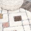 JONATHAN Y Trellis High-Low Multi/Cream Indoor Area Rug 3X5 ft, Astrid Retro for Living Room, Bedroom, Kitchen, Office, Easy-Cleaning, High Traffic, Pet-Friendly, Non-Shedding SNT103A-3(Multi/Cream)