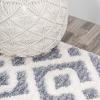JONATHAN Y Trellis High-Low Multi/Cream Indoor Area Rug 3X5 ft, Astrid Retro for Living Room, Bedroom, Kitchen, Office, Easy-Cleaning, High Traffic, Pet-Friendly, Non-Shedding SNT103A-3(Cream/Gray)