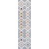 JONATHAN Y Trellis High-Low Multi/Gray Indoor Area Rug 3X5 ft, Monique for Living Room, Bedroom, Kitchen, Office, Easy-Cleaning, High Traffic, Pet-Friendly, Non-Shedding SNT104A-3(2’2″ x 8′ (Runner))