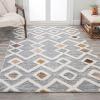 JONATHAN Y Trellis High-Low Multi/Gray Indoor Area Rug 3X5 ft, Monique for Living Room, Bedroom, Kitchen, Office, Easy-Cleaning, High Traffic, Pet-Friendly, Non-Shedding SNT104A-3(3′ x 5′ (Rectangular))