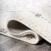JONATHAN Y Trellis Plush Carved Multi/Cream Indoor Area Rug 3X5 ft, Pia Moroccan High-Low for Living Room, Bedroom, Kitchen, Office, Easy-Cleaning, High Traffic, Pet-Friendly, Non-Shedding SNT105A-3(Cream/Gray)