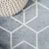 JONATHAN Y Tumbling Blocks Light Blue/White Indoor Area Rug 3×5, Modern,Contemporary,Geometric,Casual, Easy-Cleaning for Living Room,Bedroom,Kitchen,Pet Friendly,Non-Shedding (SEU101C-3)(Light Blue/White)