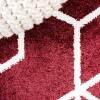 JONATHAN Y Tumbling Blocks Light Blue/White Indoor Area Rug 3×5, Modern,Contemporary,Geometric,Casual, Easy-Cleaning for Living Room,Bedroom,Kitchen,Pet Friendly,Non-Shedding (SEU101C-3)(Red/White)