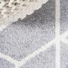 JONATHAN Y Tumbling Blocks Light Blue/White Indoor Area Rug 3×5, Modern,Contemporary,Geometric,Casual, Easy-Cleaning for Living Room,Bedroom,Kitchen,Pet Friendly,Non-Shedding (SEU101C-3)(Light Gray/White)