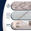 JONATHAN Y Ultra-Soft Machine-Washable Rug with Non-Skid Backing, Dark Gray/Multi 5’x8′ Arabella Vintage Floral Border, Non-Shedding, Velvet Luxury Feel for Living Room, Dining Room, Bedroom VOR107G-5(Beige/Cream)