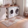 JONATHAN Y Ultra-Soft Machine-Washable Rug with Non-Skid Backing, Dark Gray/Multi 5’x8′ Eleanor Vintage Medallion Border, Non-Shedding, Velvet Luxury Feel for Living Room, Dining Room, Bedroom(Cream/Terra)
