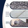 JONATHAN Y Ultra-Soft Machine-Washable Rug with Non-Skid Backing, Dark Gray/Multi 5’x8′ Eleanor Vintage Medallion Border, Non-Shedding, Velvet Luxury Feel for Living Room, Dining Room, Bedroom(Dark Gray/Multi)