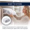 JONATHAN Y Ultra-Soft Machine-Washable Rug with Non-Skid Backing, Gray/Ivory 5’x8′ Leila Moroccan Diamond Trellis, Non-Shedding, Velvet Luxury Feel for Living Room, Dining Room, Bedroom (CMR101C-5)(Ivory/Gray)