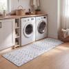JONATHAN Y Ultra-Soft Machine-Washable Rug with Non-Skid Backing, Gray/Ivory 5’x8′ Leila Moroccan Diamond Trellis, Non-Shedding, Velvet Luxury Feel for Living Room, Dining Room, Bedroom (CMR101C-5)(Ivory/Gray)